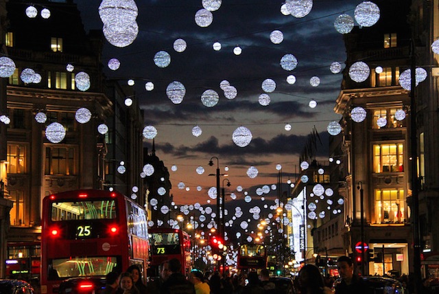 Luces de Navidad en Oxford Street